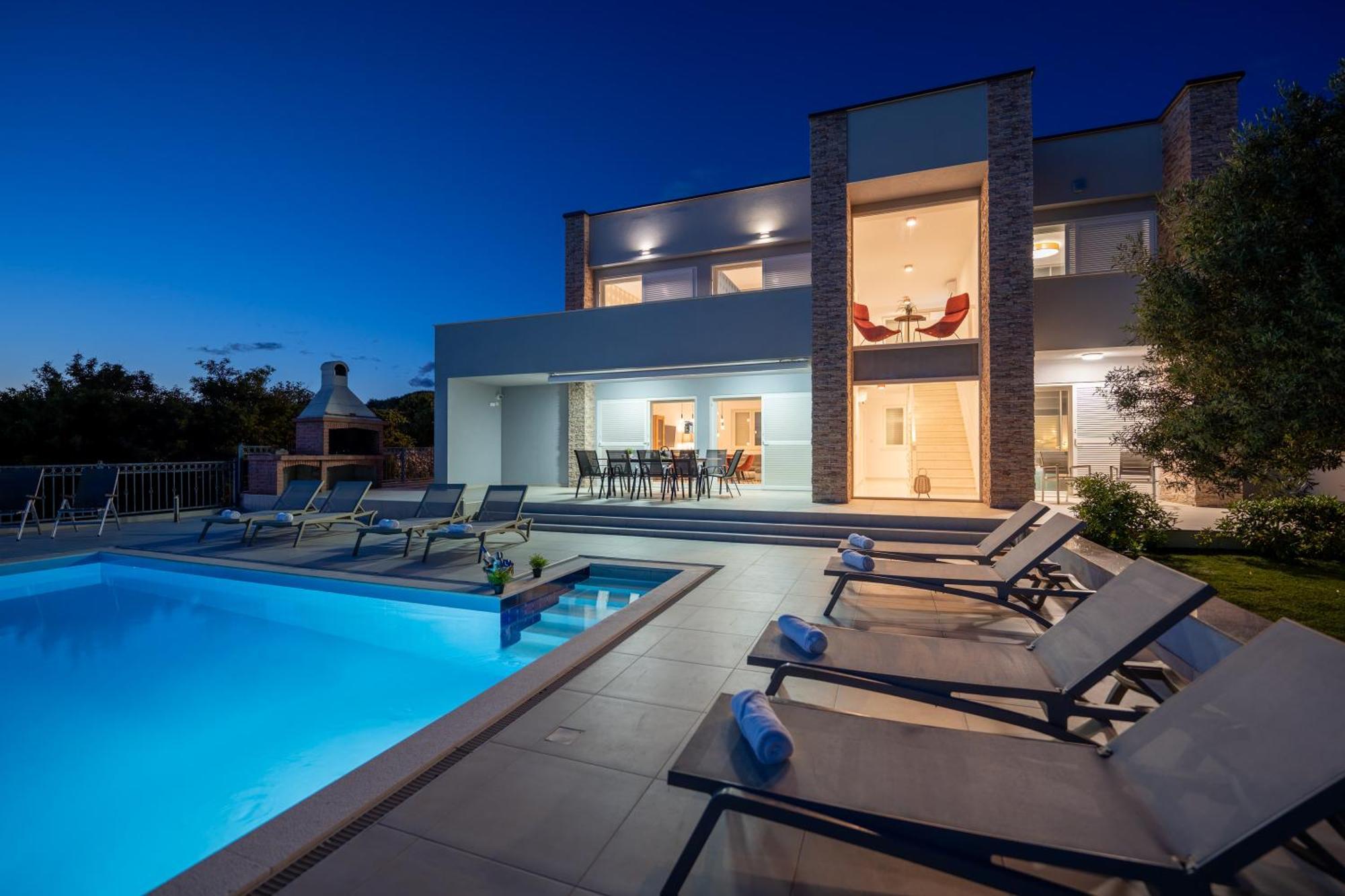 Villas Royal I With Private Pool Novalja Ngoại thất bức ảnh