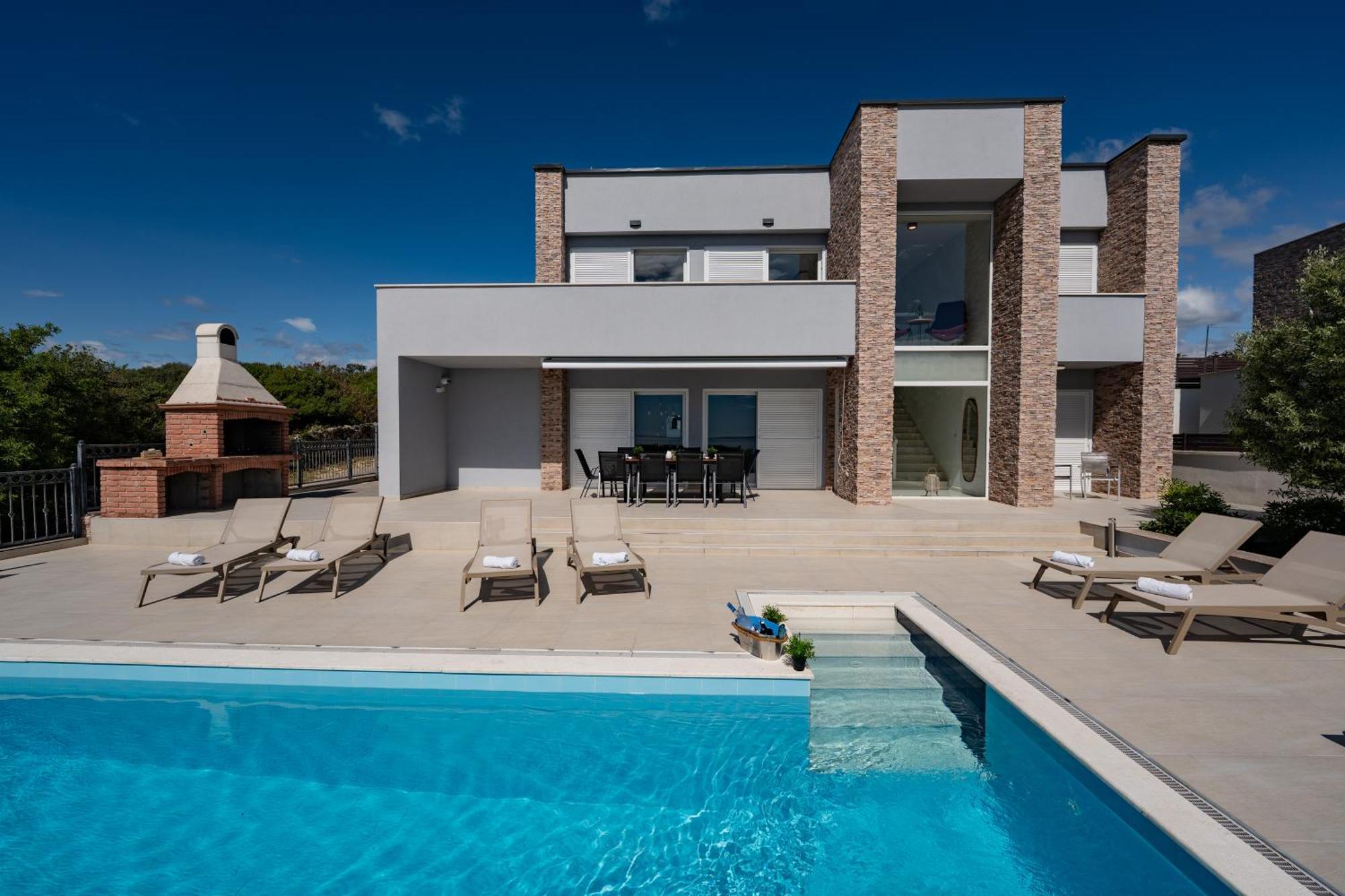 Villas Royal I With Private Pool Novalja Ngoại thất bức ảnh